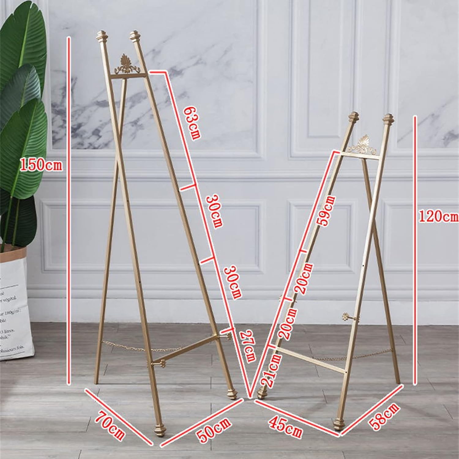 MIQXUAN Adjustable Height Easel for Art and Crafts