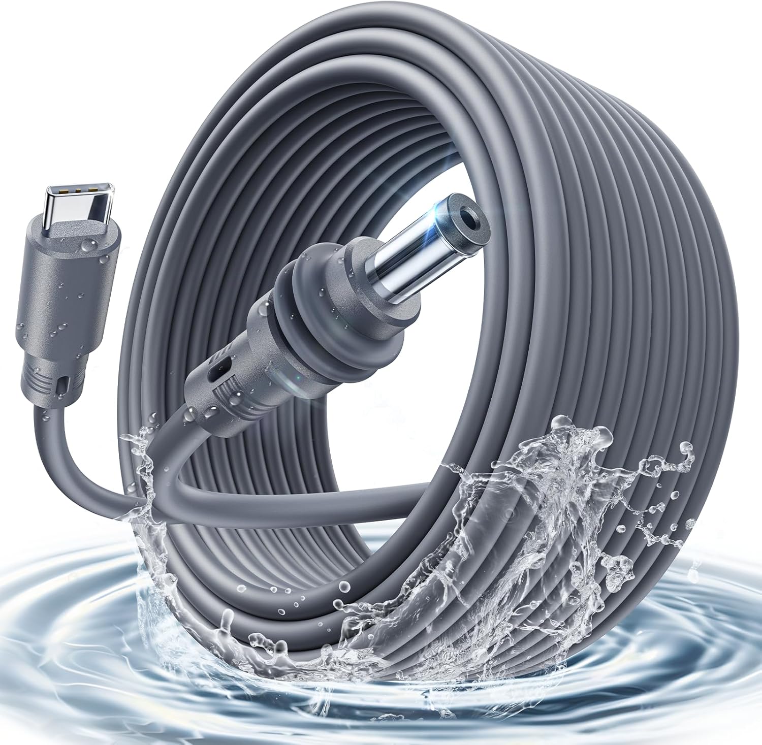 Starlink Mini 5M USB-C to DC Power Cable with Waterproof 18AWG