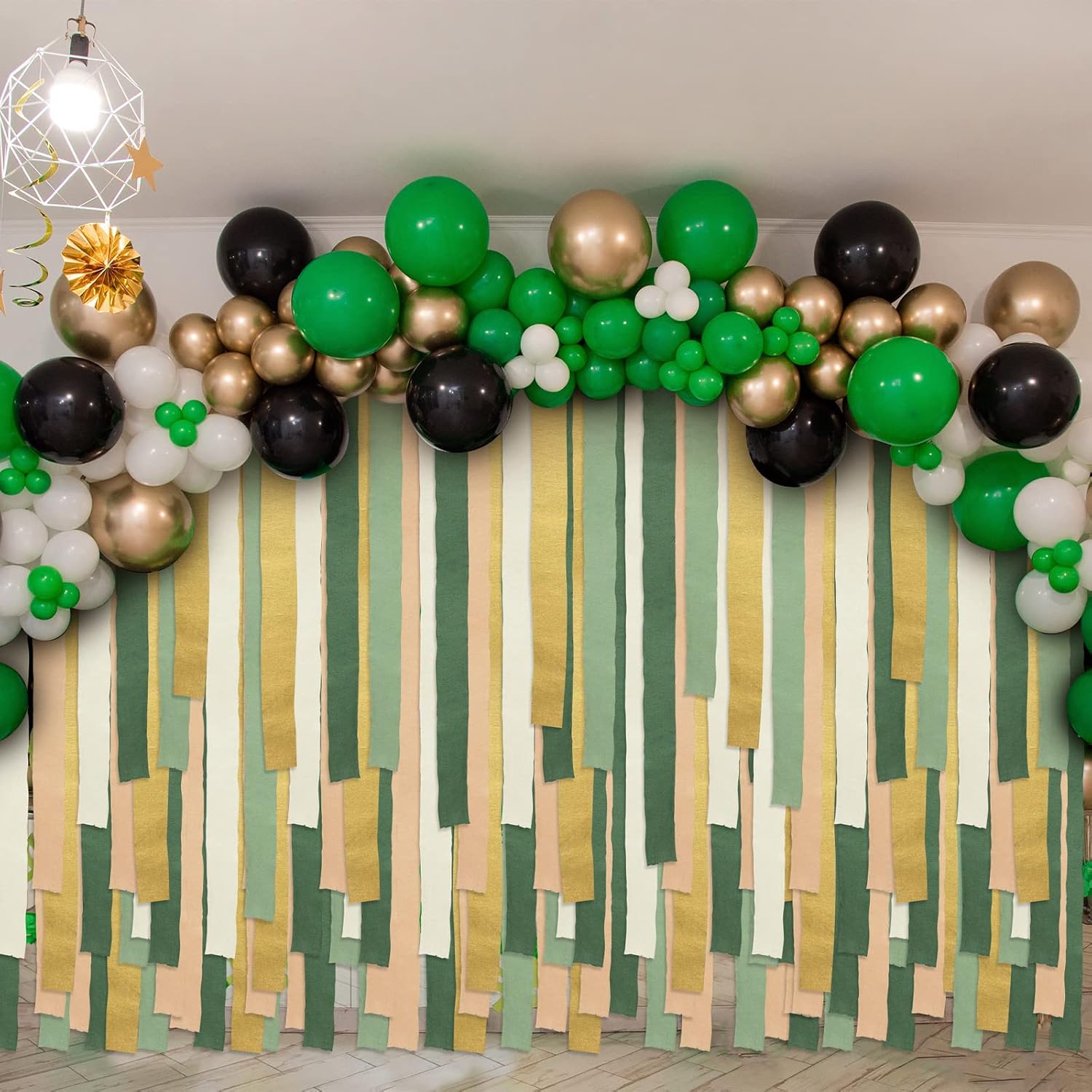 Kisston 10 Rolls Crepe Paper Streamers for Decorations