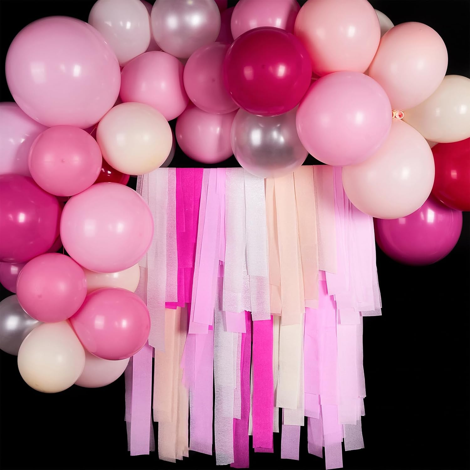 PartyWoo Extra Large Crepe Paper Streamers 3 Rolls 393ft