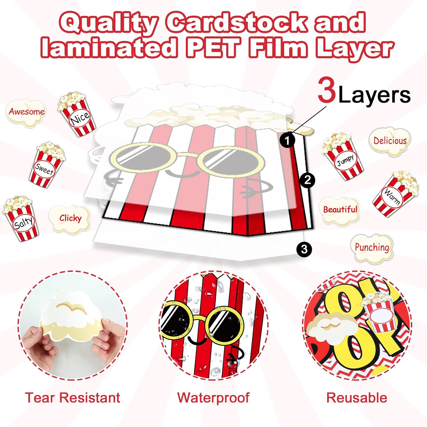Popcorn Cutouts Reading Bulletin Board Classroom Decor