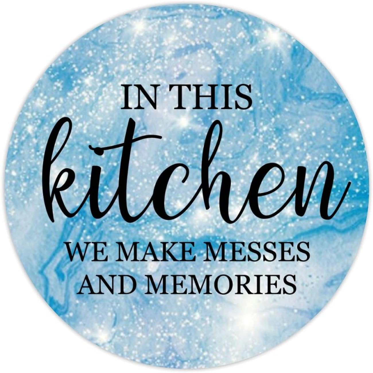 3 Inch Round Label Stickers 100pcs Kitchen Messes Memories Quotes Decals