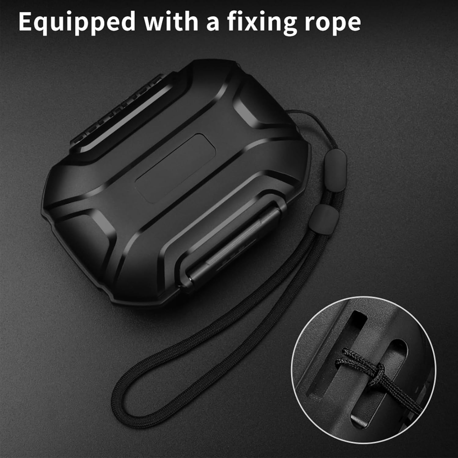 Suspirit Matte Black Earphone Case for Earbuds Cables Keys and More