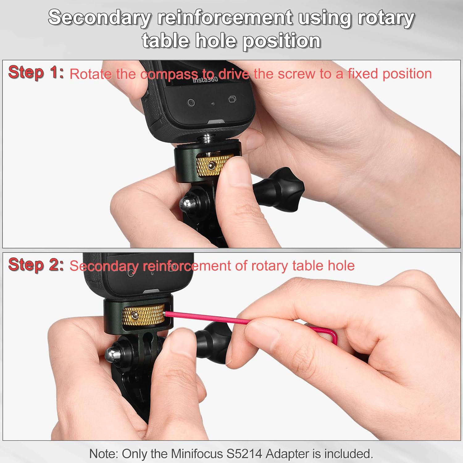 MINIFOCUS GoPro to 14 Adapter with Silicone Pad