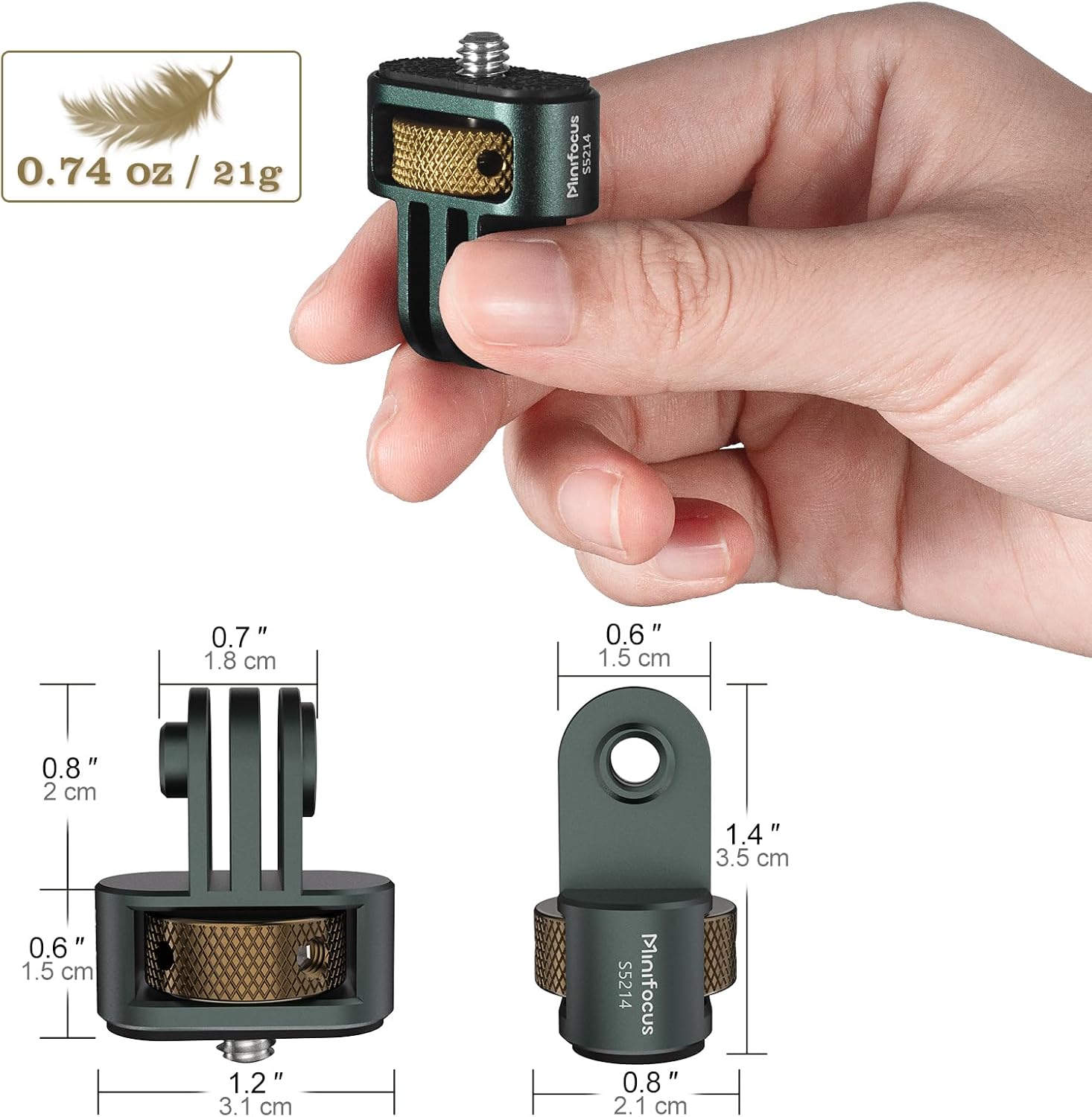 MINIFOCUS GoPro to 14 Adapter with Silicone Pad