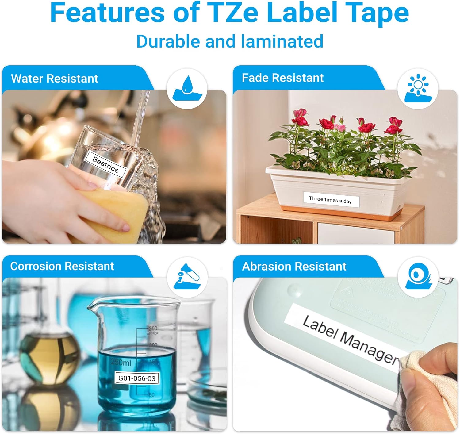 6-PK Lonitul Label Tapes for Brother TZe-231
