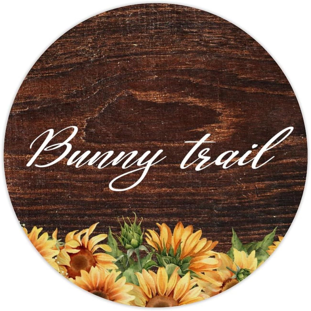 3in Round Label Stickers 100pcs Bunny Trail Quotes Decals
