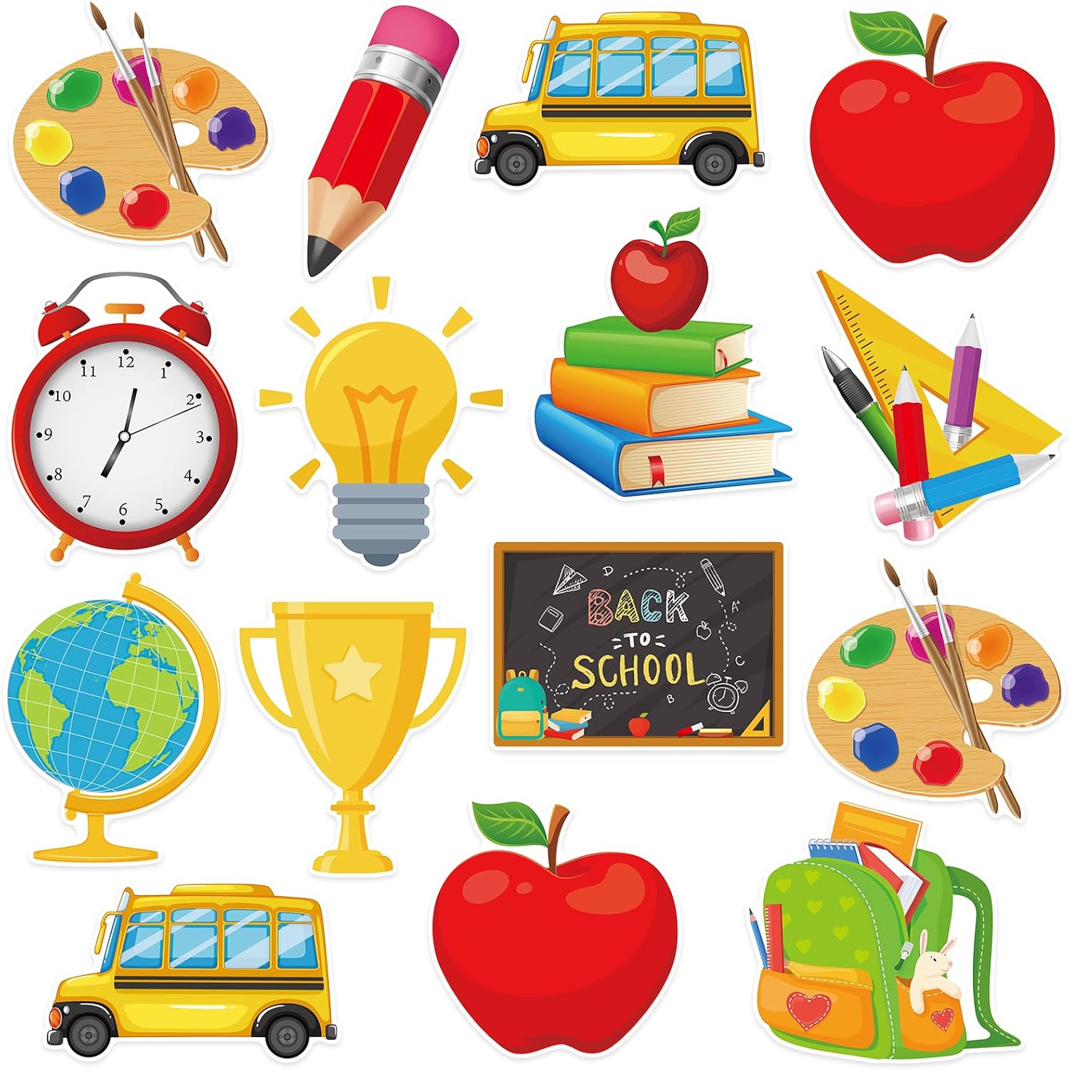 48Pcs Back to School Cutouts for Bulletin Boards