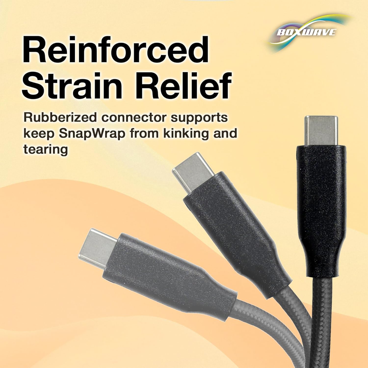 BoxWave Cable USB-C to USB-C 3ft SnapWrap for OnLyee CR1024