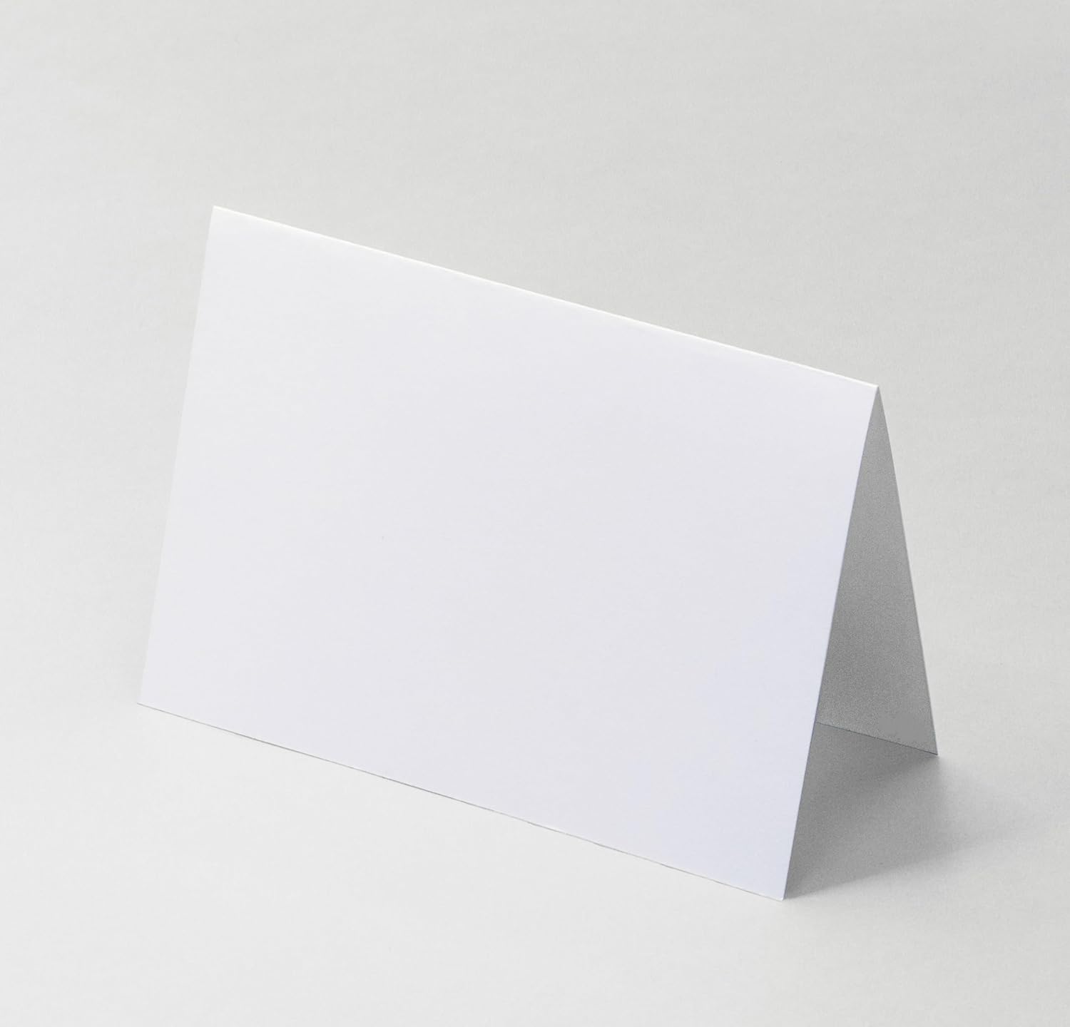 4x6 Plain White Folding Tent Cards Set of 50