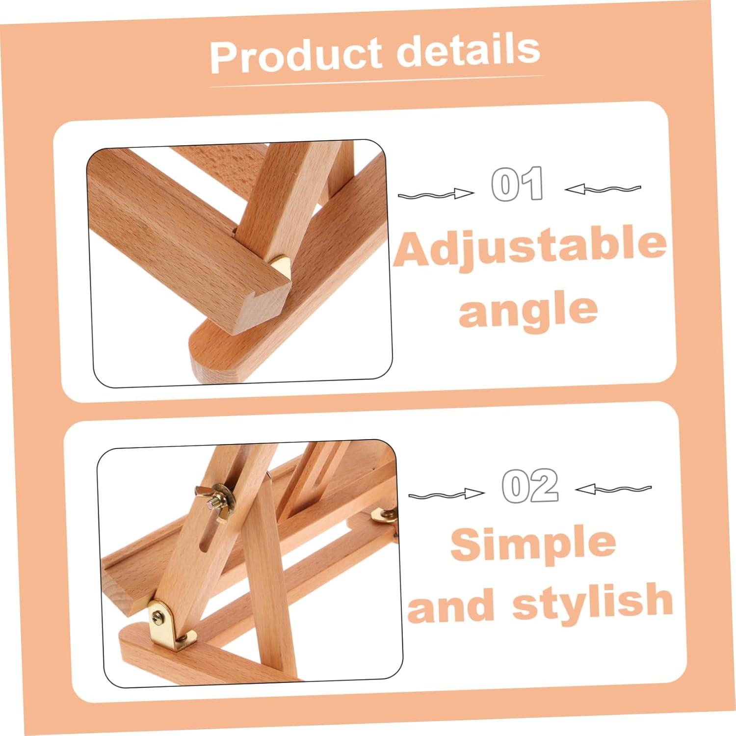 Adjustable Wooden Easel Stand for Painting and Drawing
