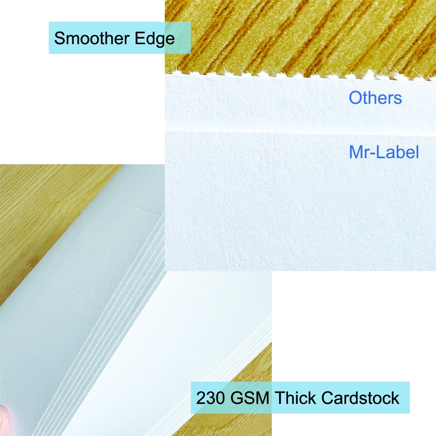 Mr-Label 100 Printable Place Cards 2x35 Inch Tent Cards