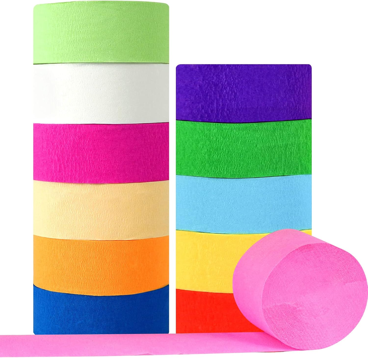 Tuzier Crepe Paper Streamers 12 Rolls 984ft