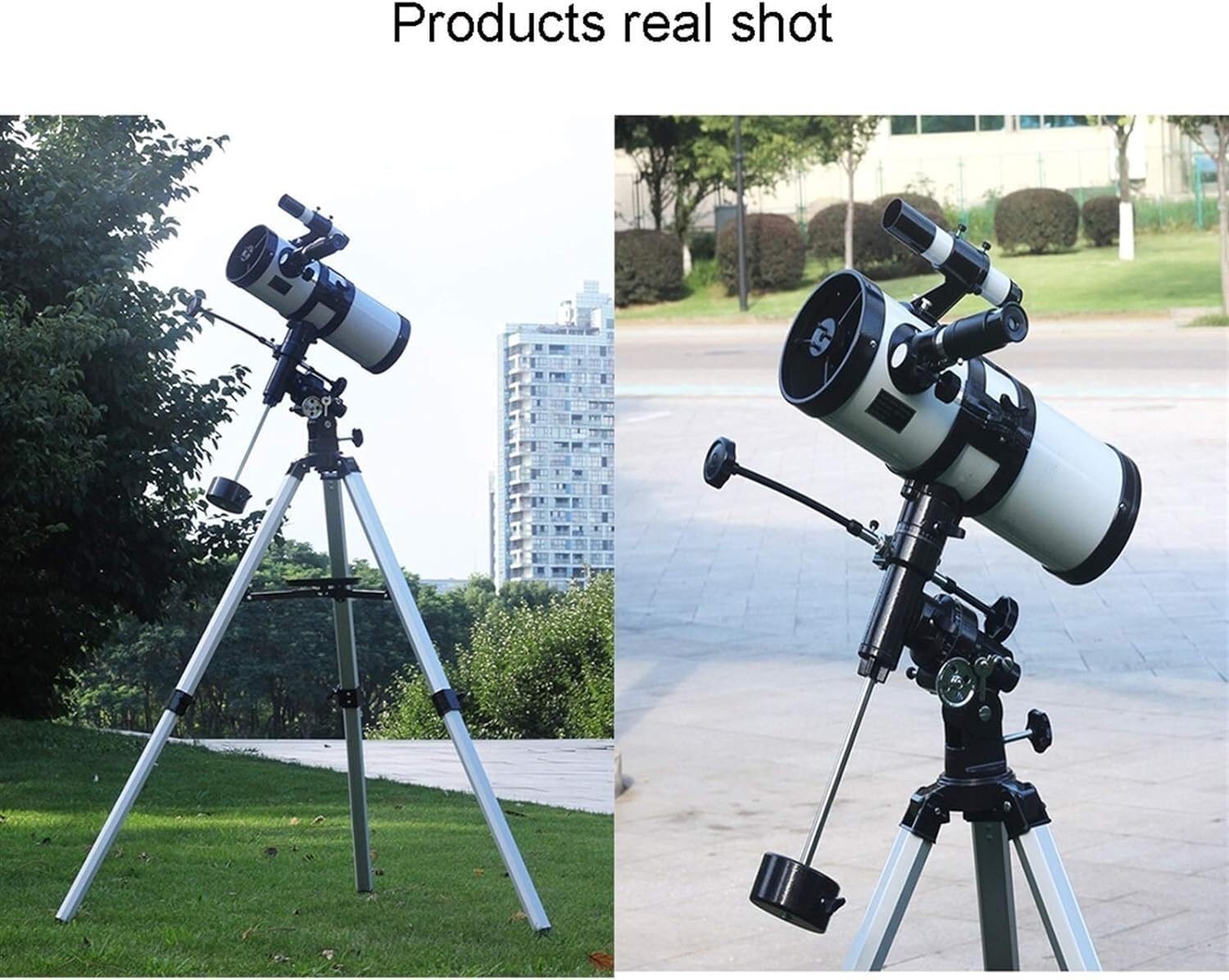 Beginners 114mm Refractor Telescope with Tripod and Equatorial Mount