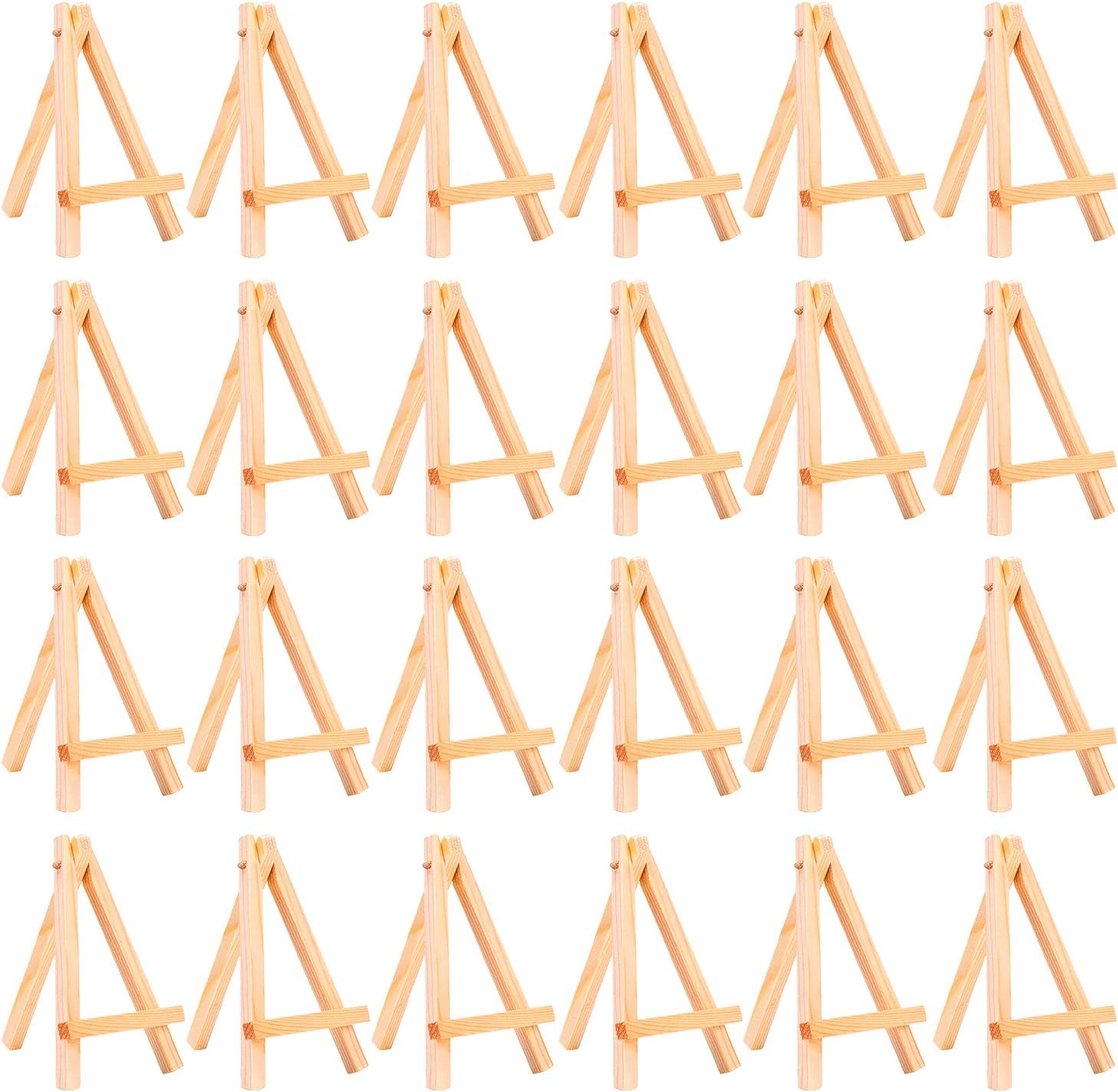 eBoot 24 Pack Mini Wood Display Easel 5 Inch