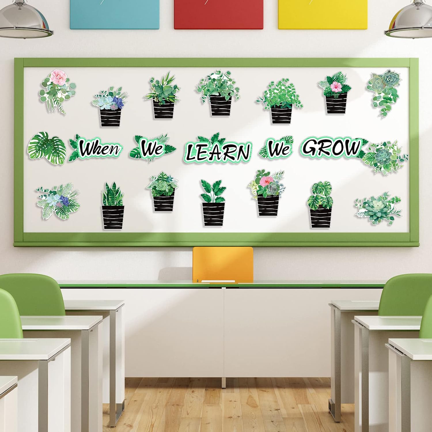 Pajean 58 Pcs Plant Bulletin Board Decorations