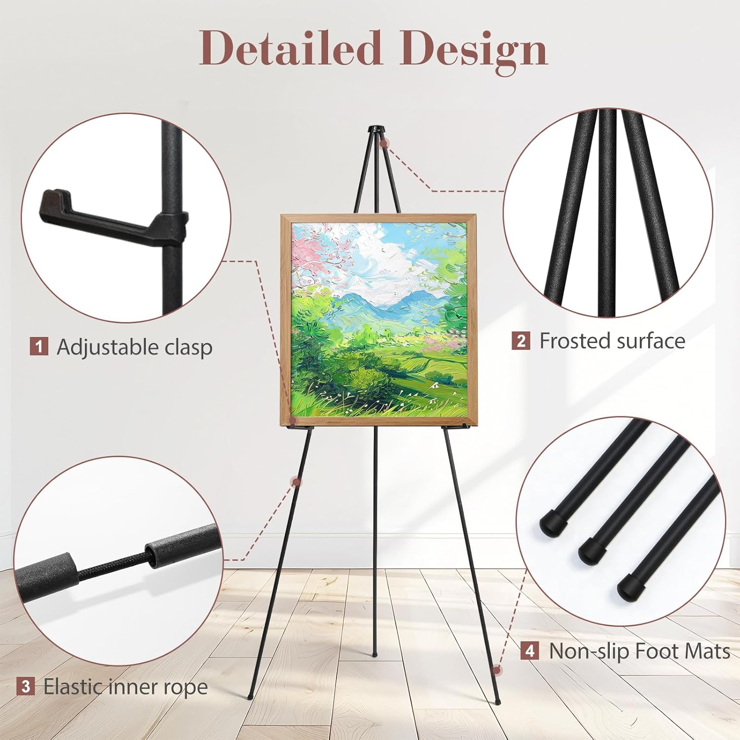 AZEAM 10 Pack 63 Inch Adjustable Easel Stand