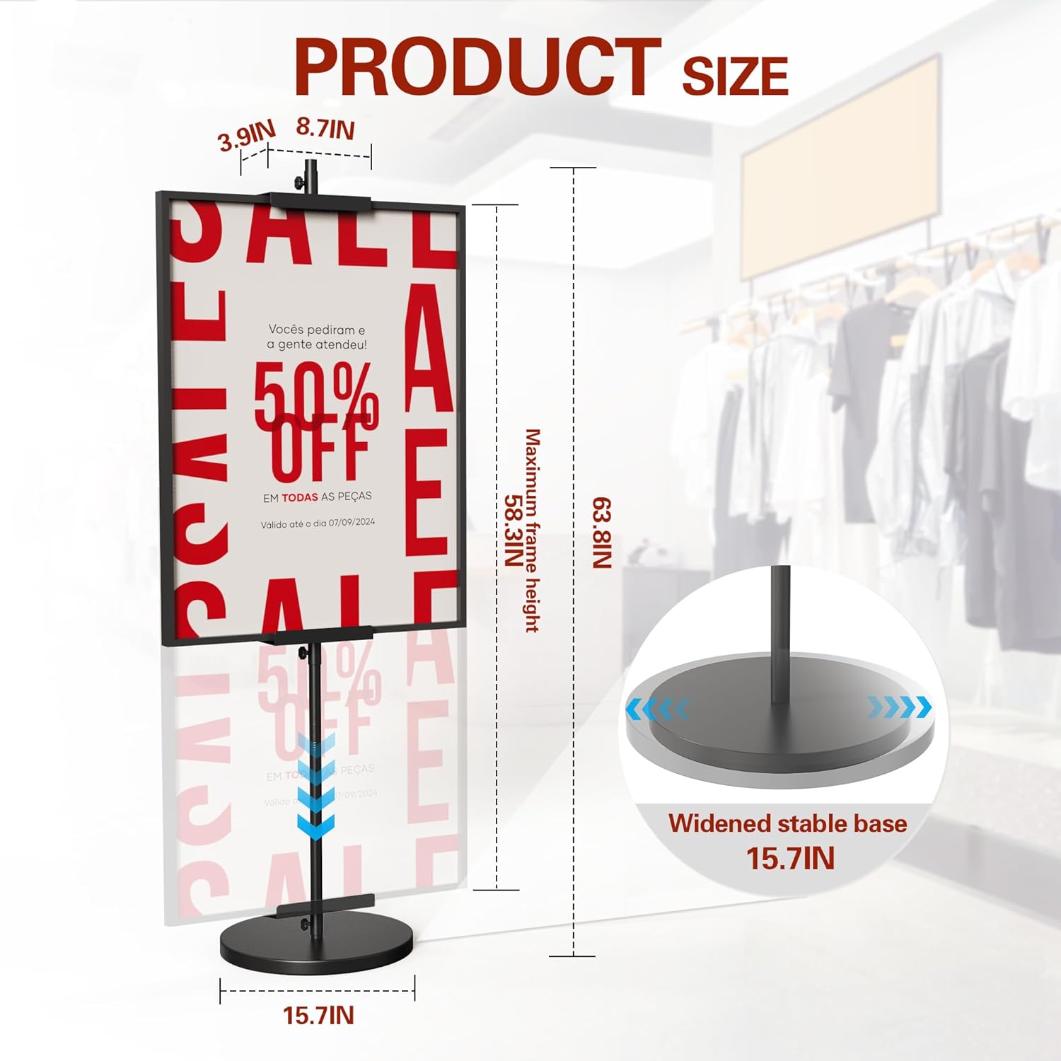 DTK Adjustable Art Easel Stand for Home and Events