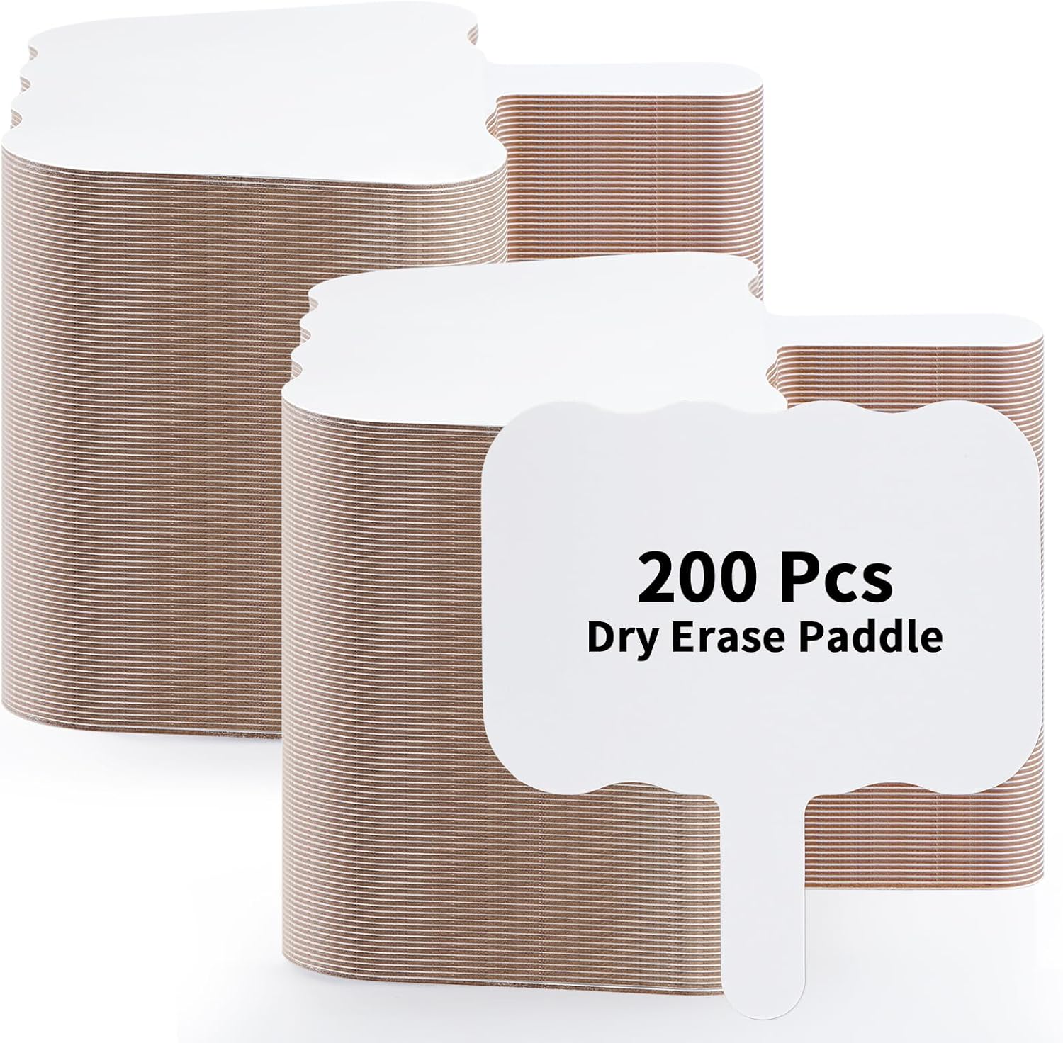 Seajan 200 Pcs Dry Erase Answer Paddles Double Sided