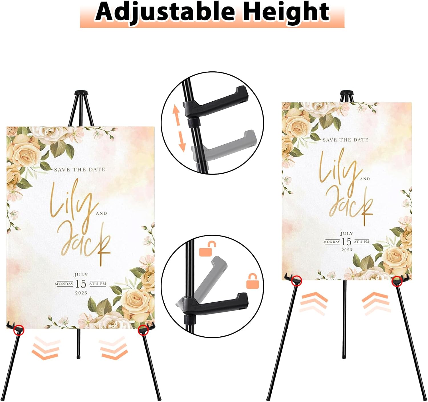 Instant Display Easel Stand 63 Collapsible Portable Art Easel