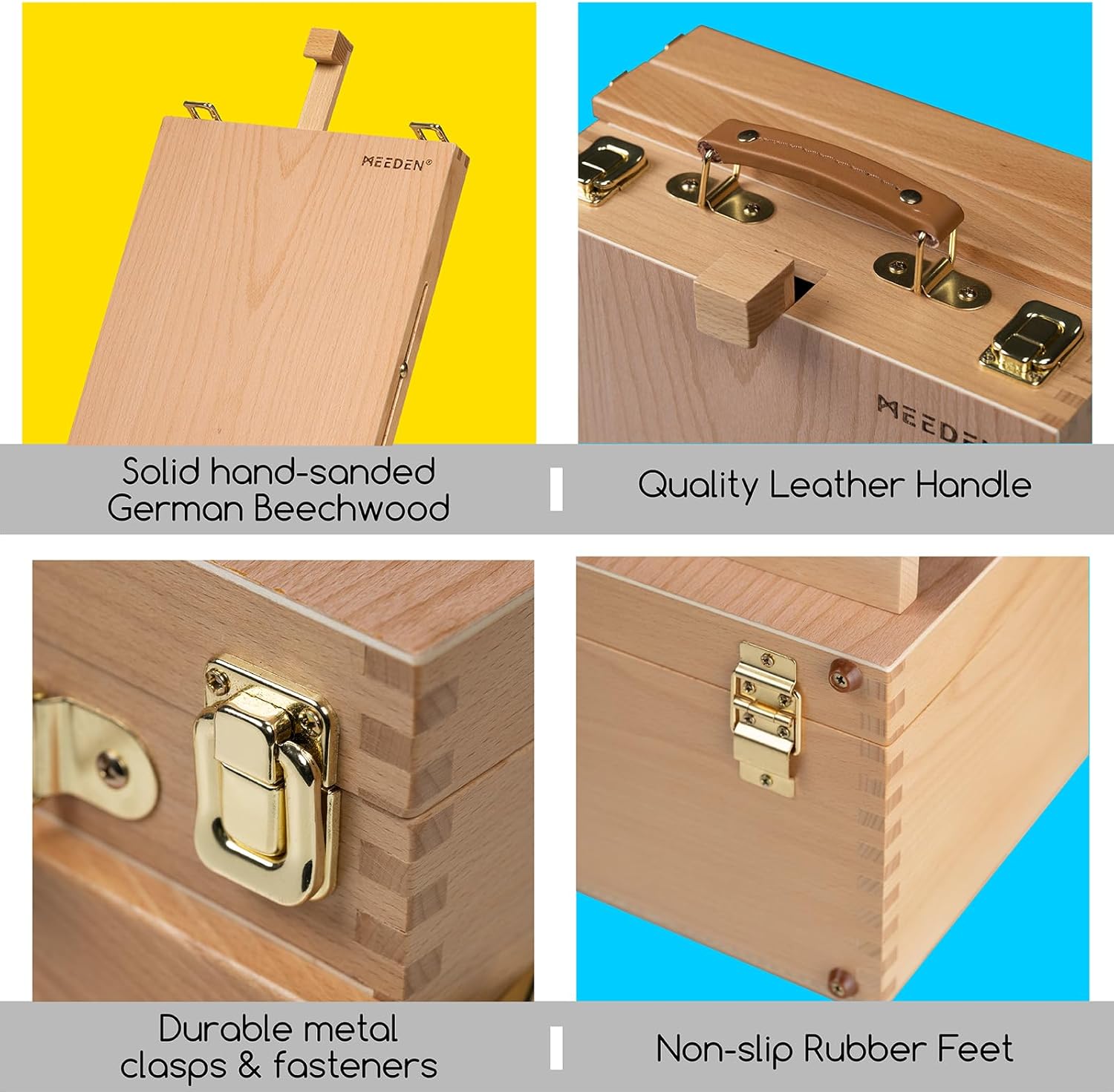 MEEDEN Large Tabletop Easel Sketchbox for Artists