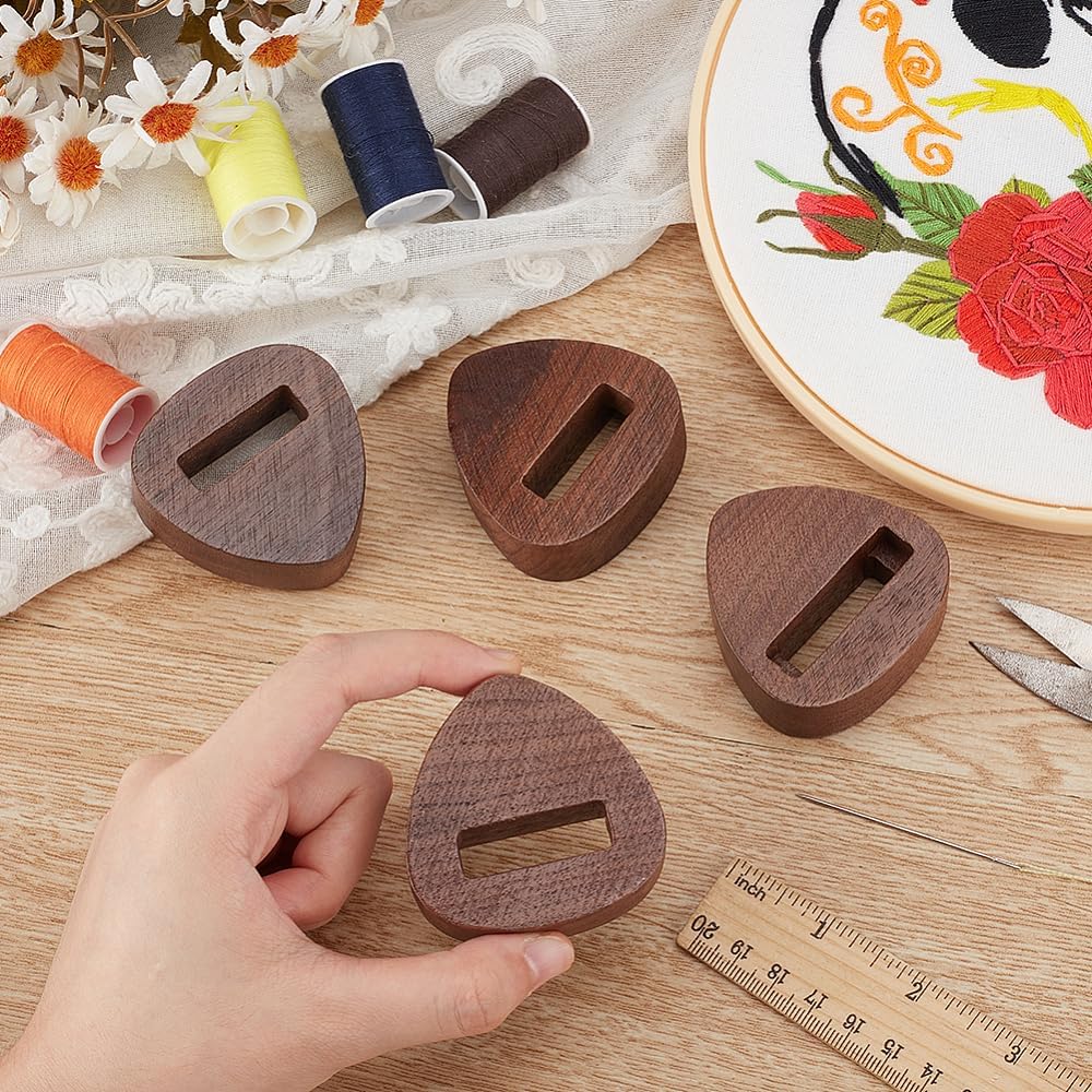 MAGICALCUTDIE Triangle Wood Embroidery Hoop Easel Stand 4Pcs Set