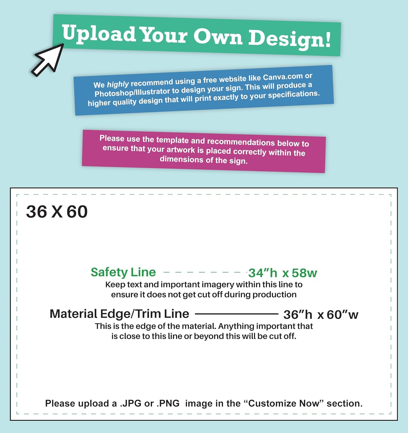 CustomForMe Personalized Vinyl Banner 3x5