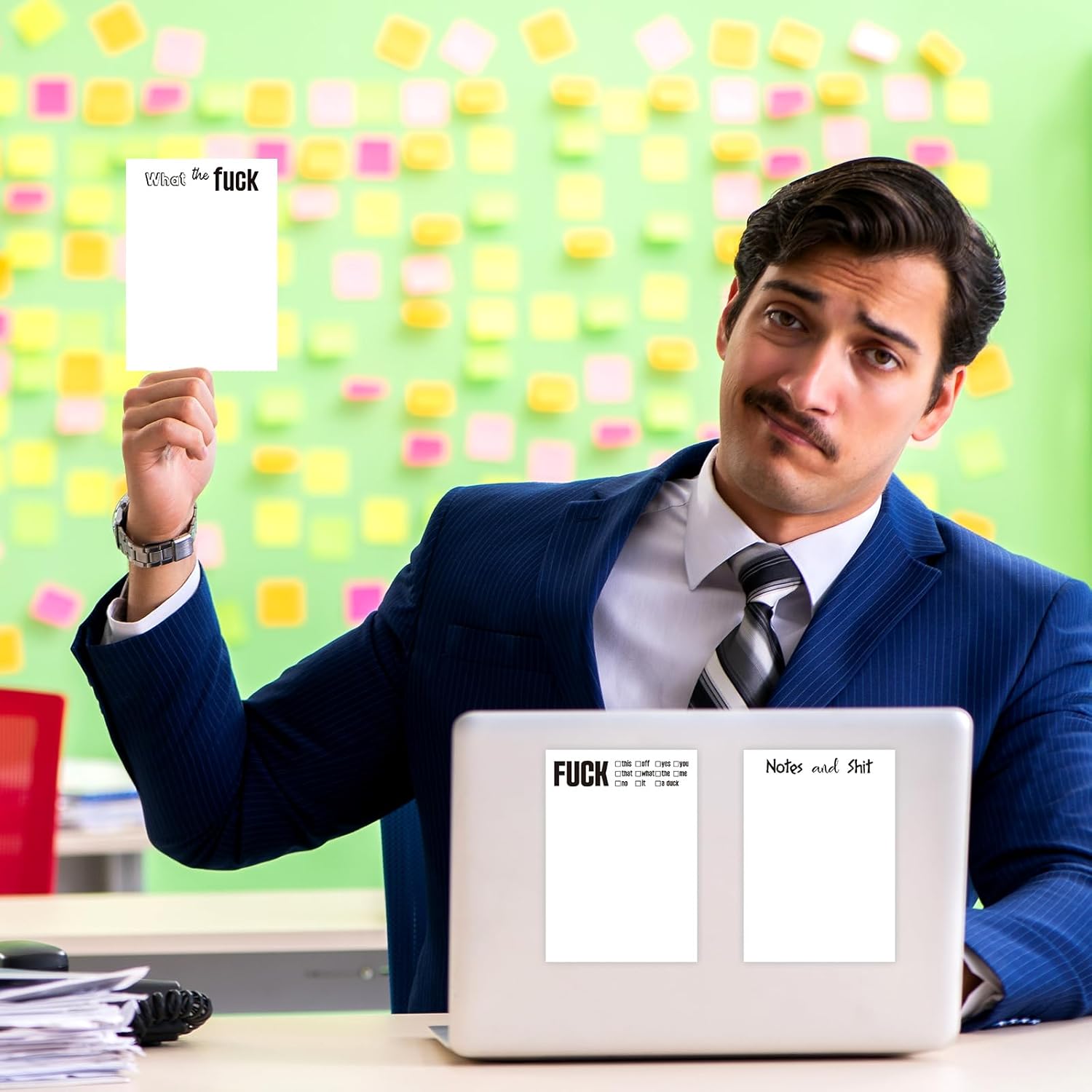 10 Pcs Funny Sticky Notes for Adults 4x6 Inches
