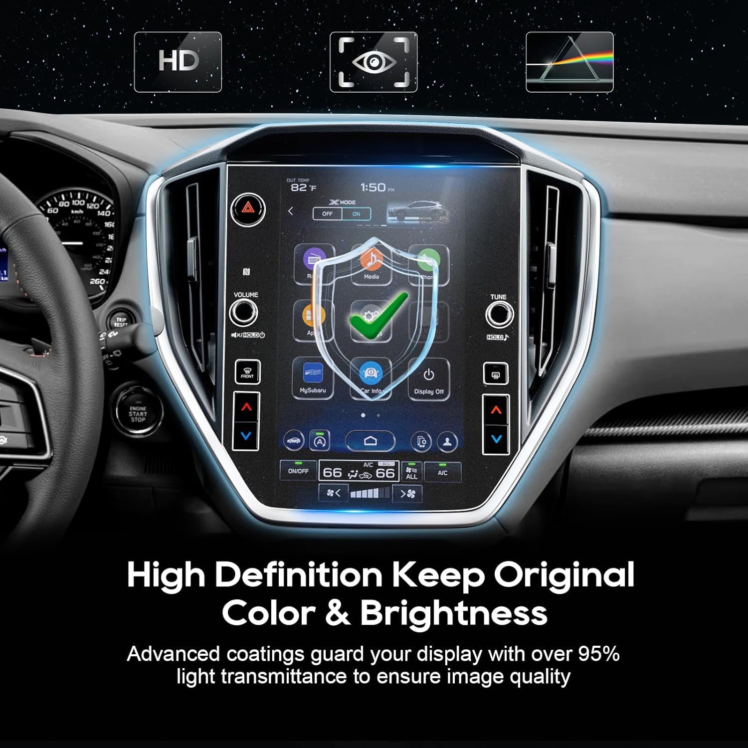 LFOTPP 2025 Subaru Crosstrek 116 Touchscreen Matte Protector