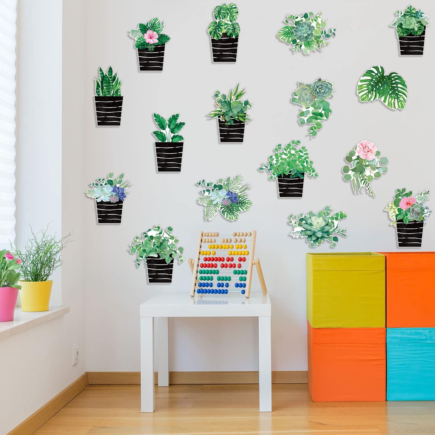 Pajean 58 Pcs Plant Bulletin Board Decorations