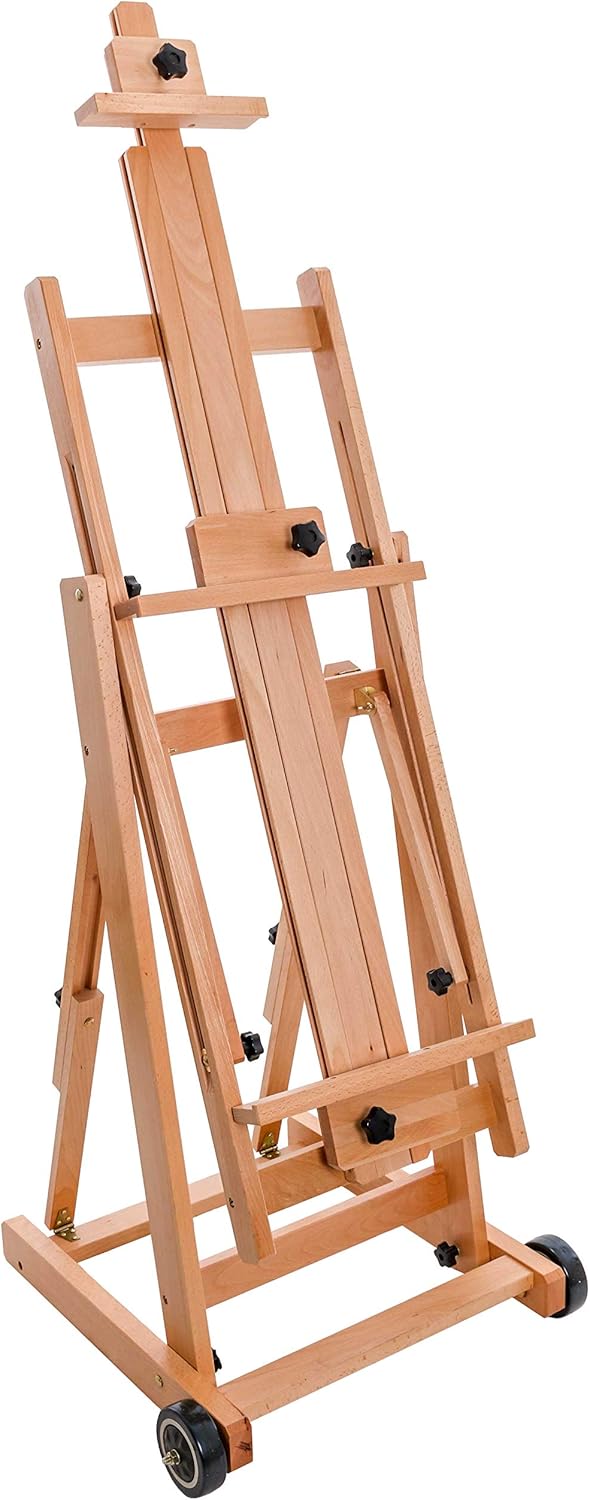 US Art Supply Master Multi-Function Studio Wooden Floor Easel