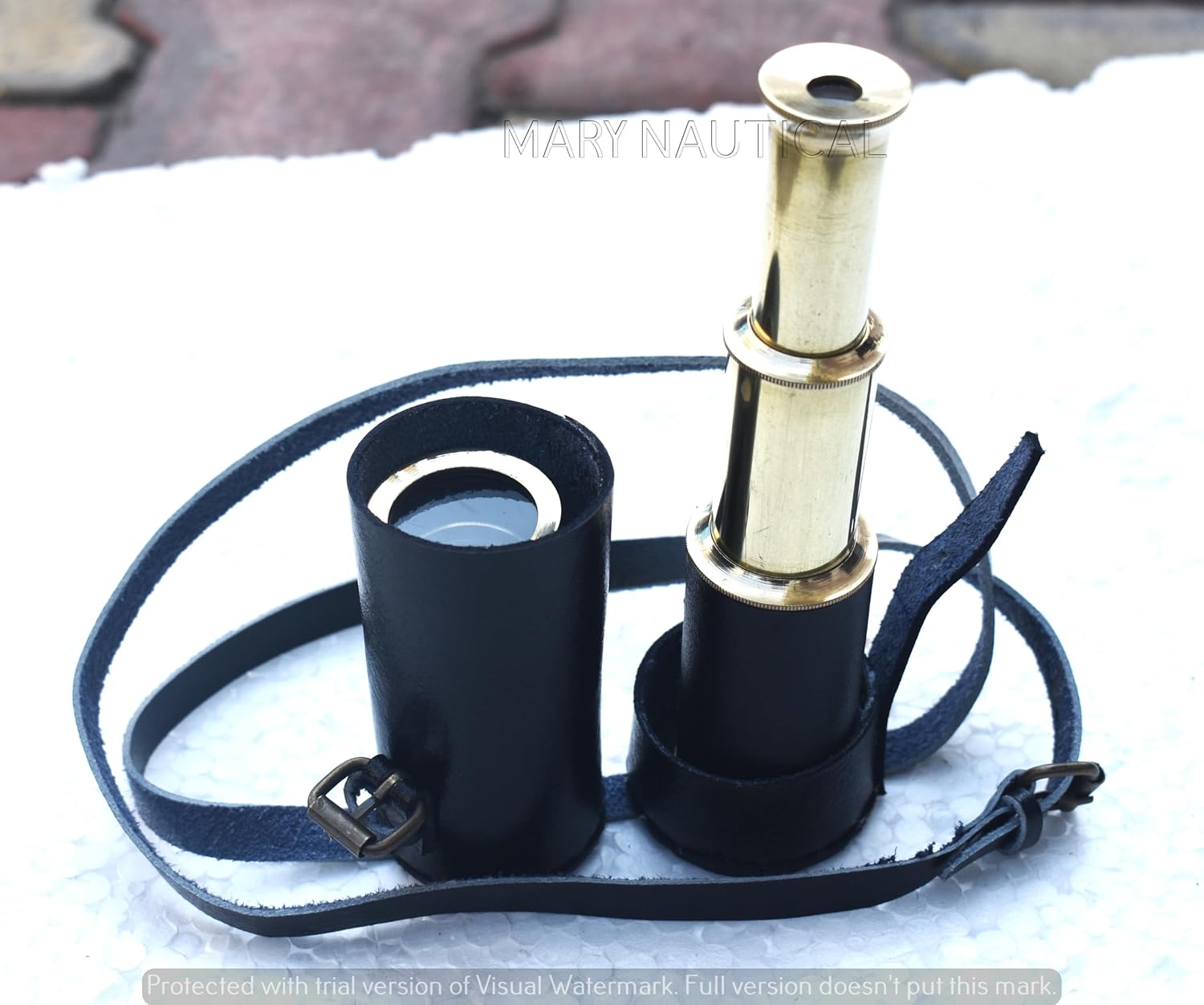 Brass Pirate Monocular Telescope with Focus Mechanism