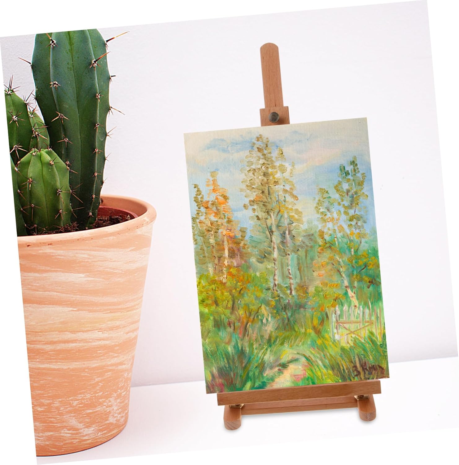 Adjustable Wooden Easel Stand for Painting and Drawing