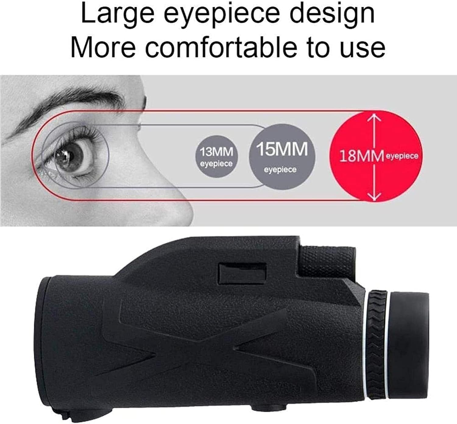 80X100 Magnification Waterproof Camping Monocular Telescope