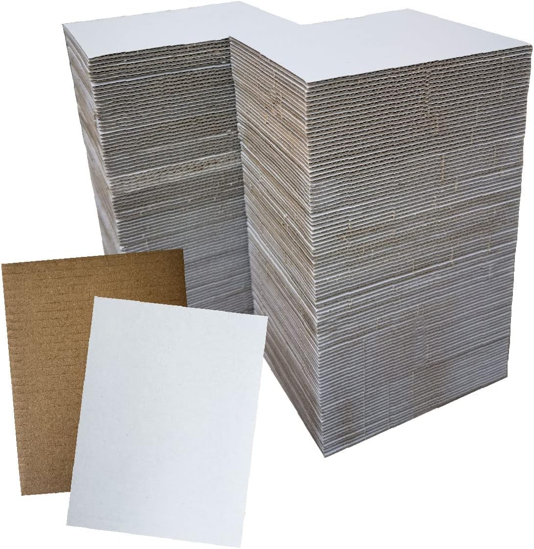 200 Pack 5x7 Inch Corrugated Cardboard Sheets