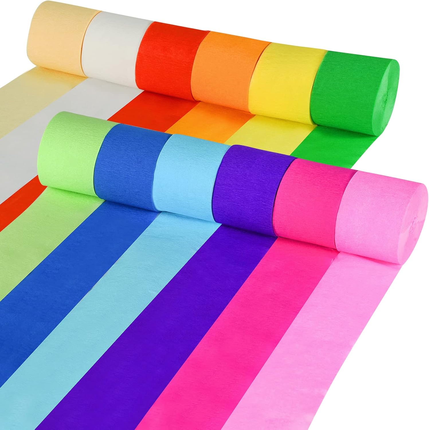 Tuzier Crepe Paper Streamers 12 Rolls 984ft