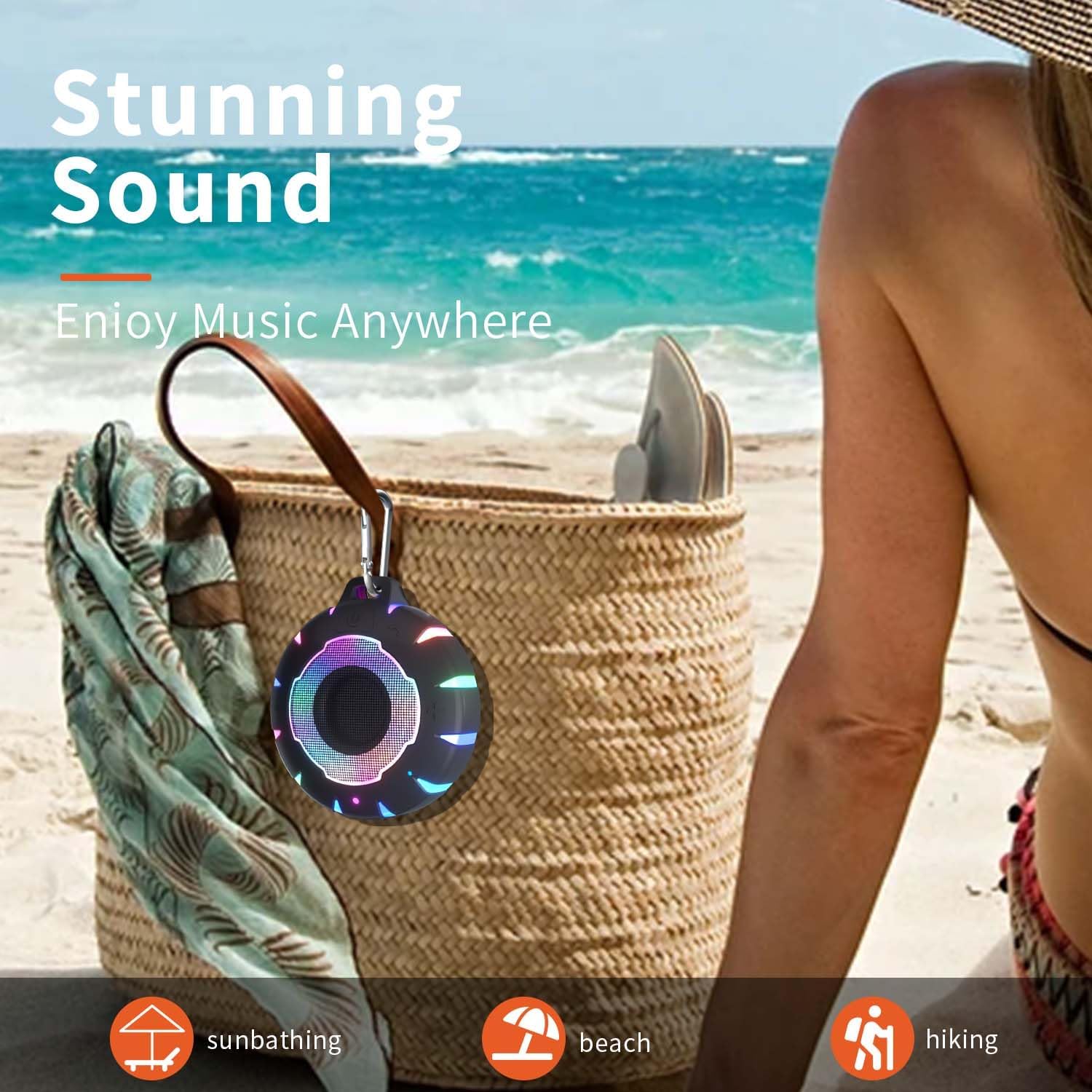 HEYSONG Waterproof Bluetooth Speaker