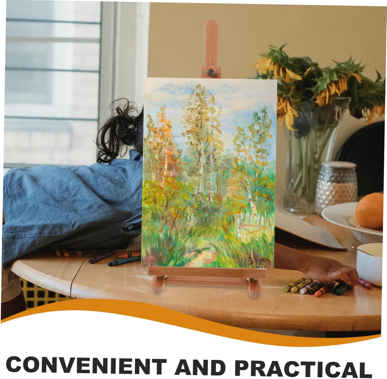 Adjustable Wooden Easel Stand for Painting and Drawing