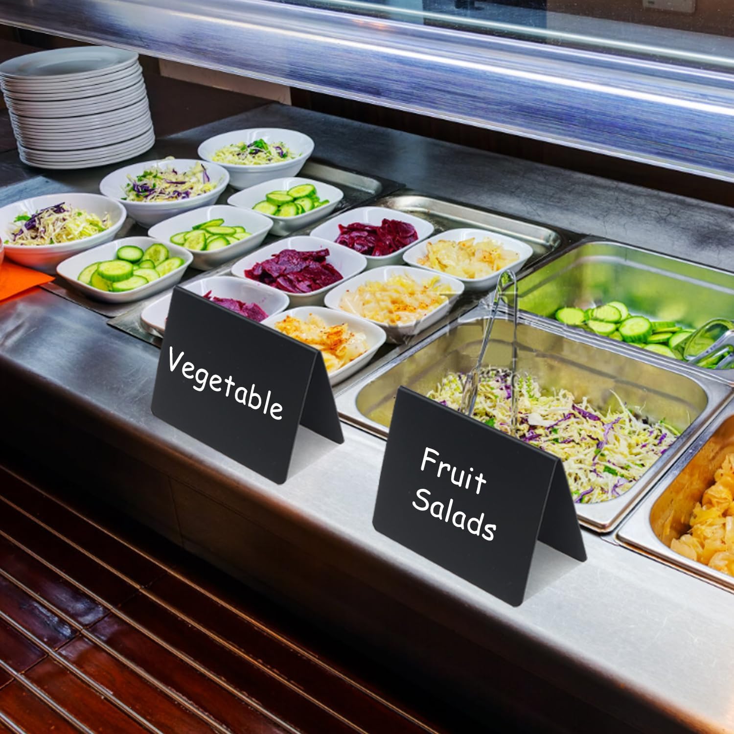4x3 Inch Reusable Chalkboard Signs for Party Buffet Food Display