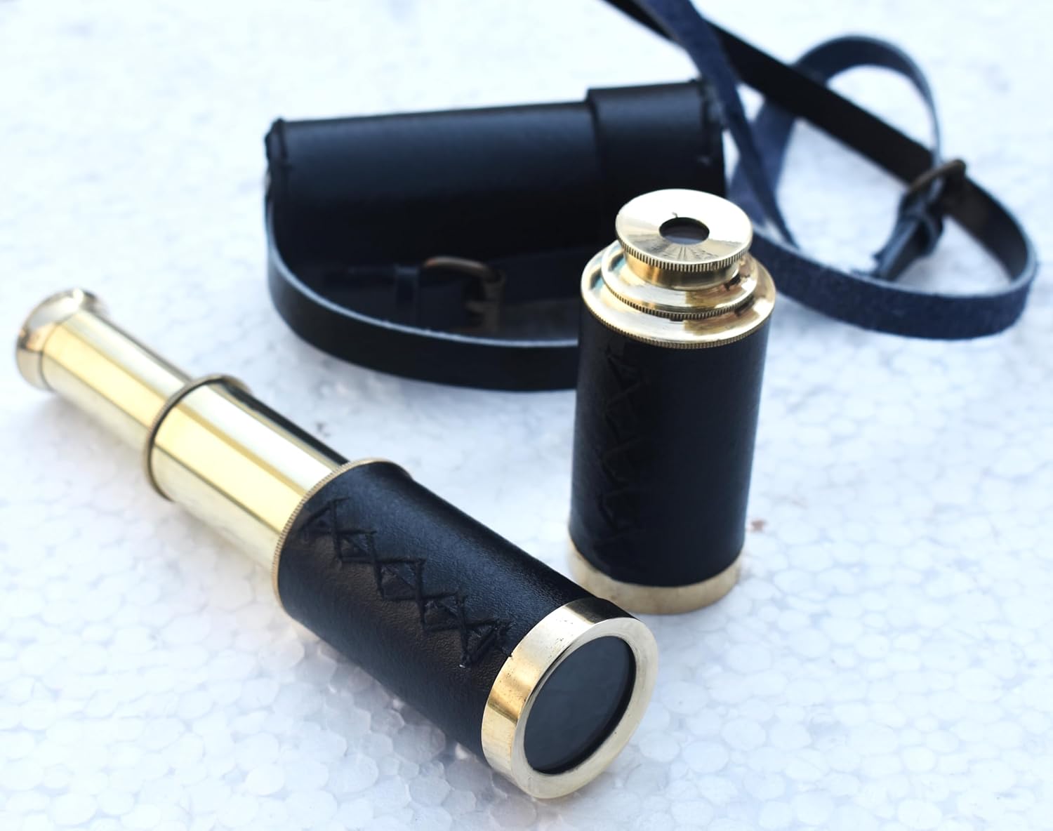 Brass Pirate Monocular Telescope with Focus Mechanism