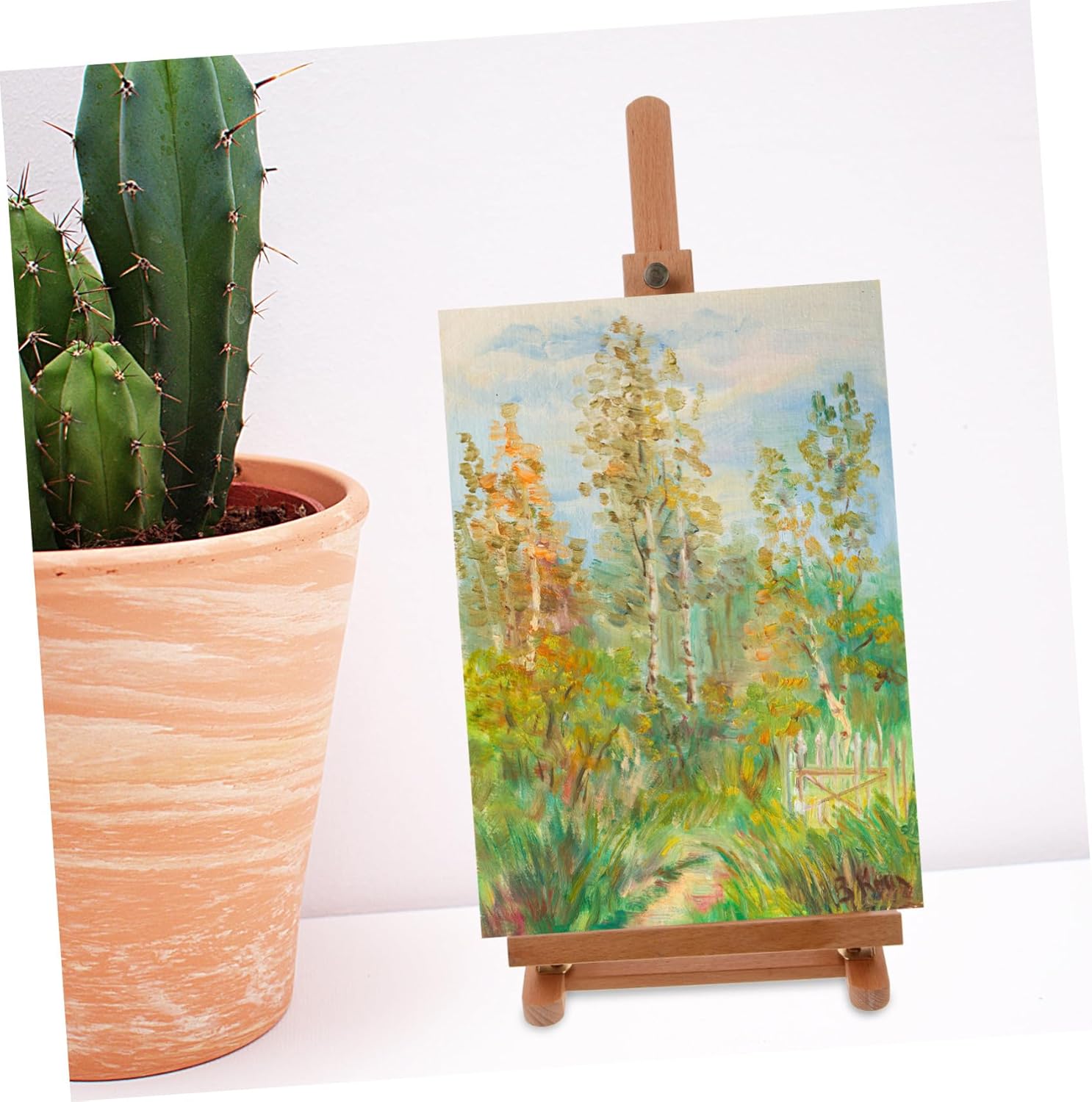 Angoily Portable Wooden Art Easel Stand for Painting and Sketching