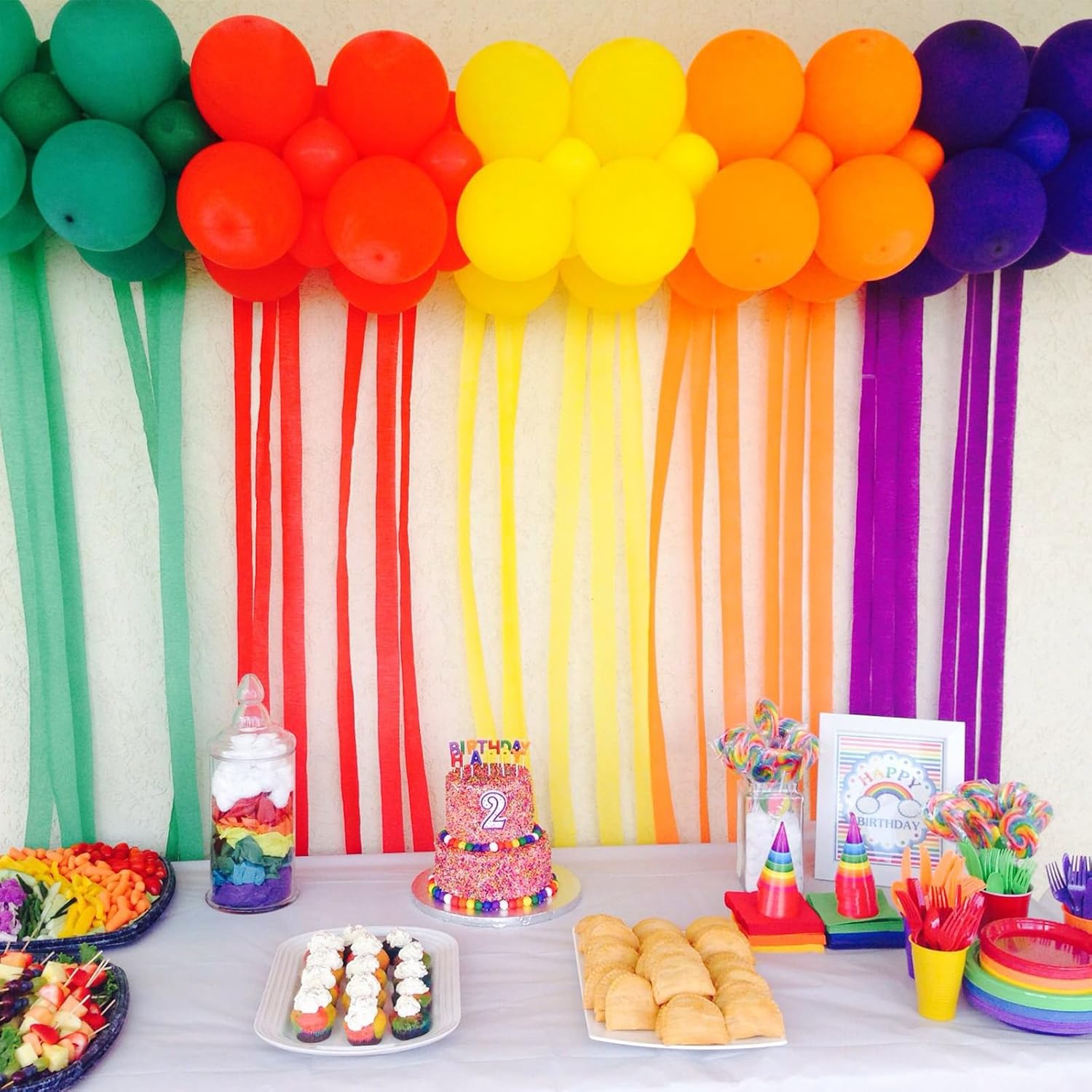 Cobee Crepe Paper Streamers 6 Rolls White