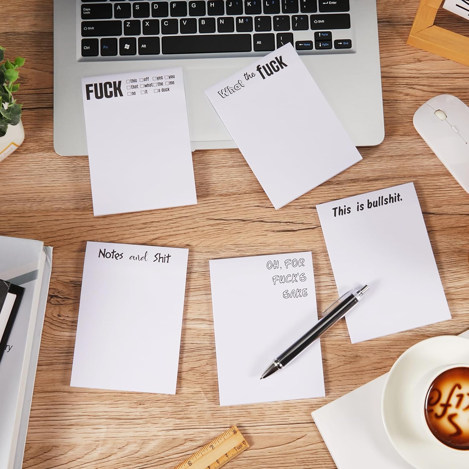 10 Pcs Funny Sticky Notes for Adults 4x6 Inches