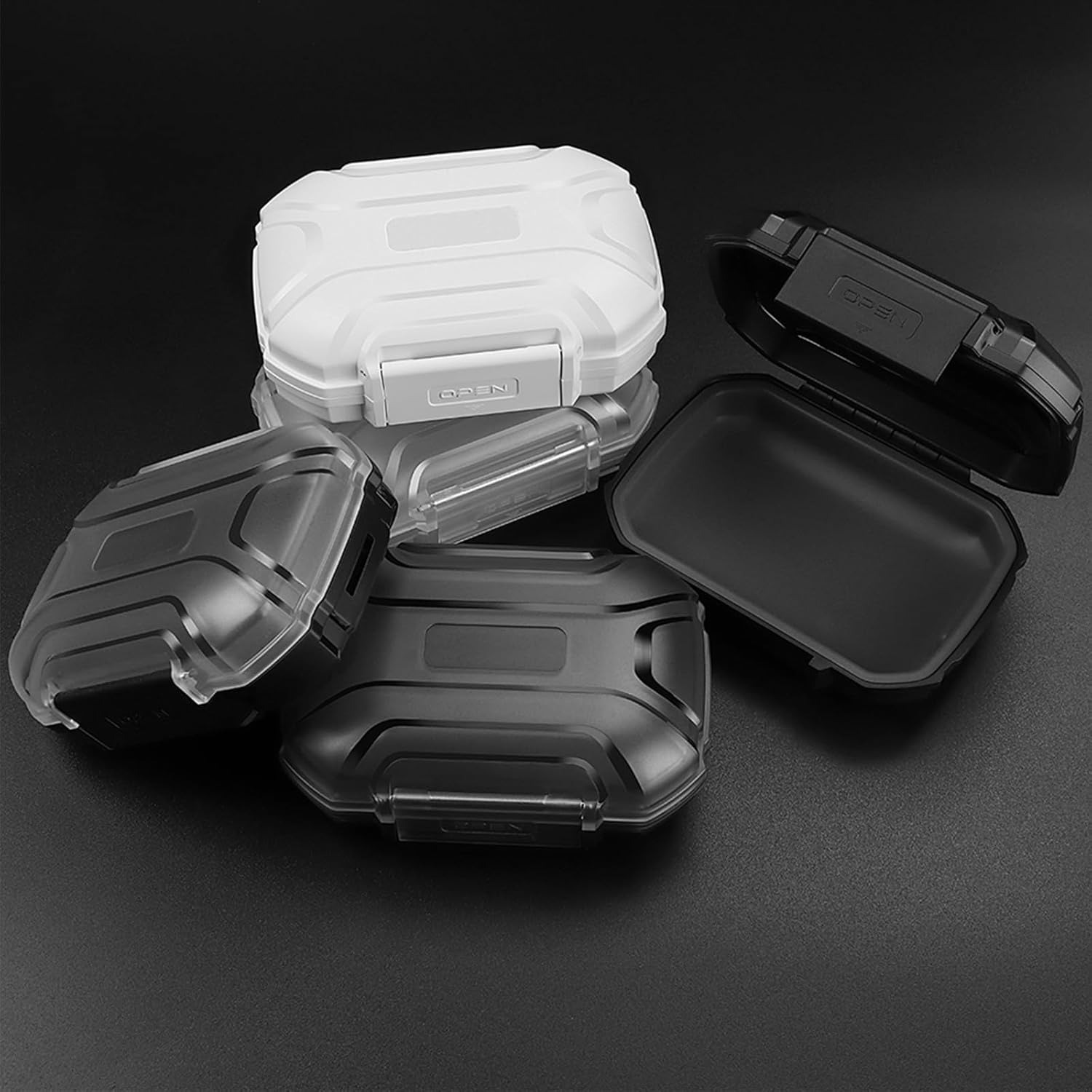 Suspirit Matte Black Earphone Case for Earbuds Cables Keys and More
