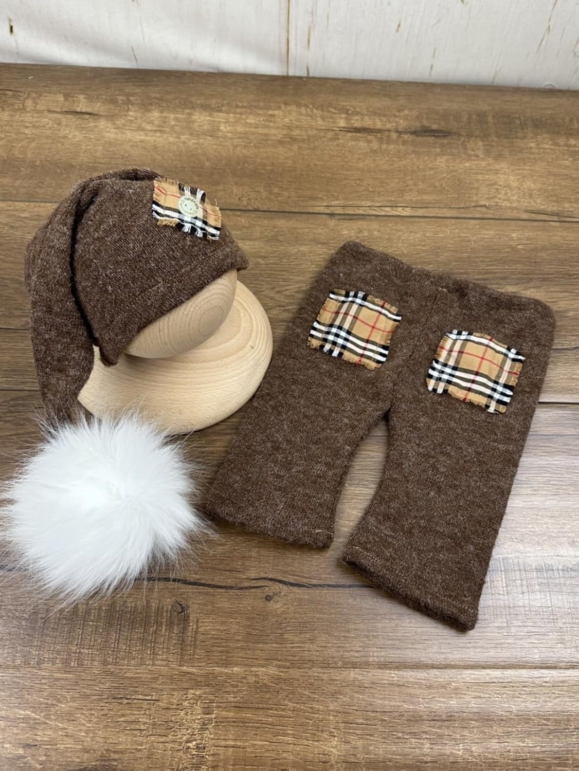 Vomdrok Newborn Boy Hat and Pants Set