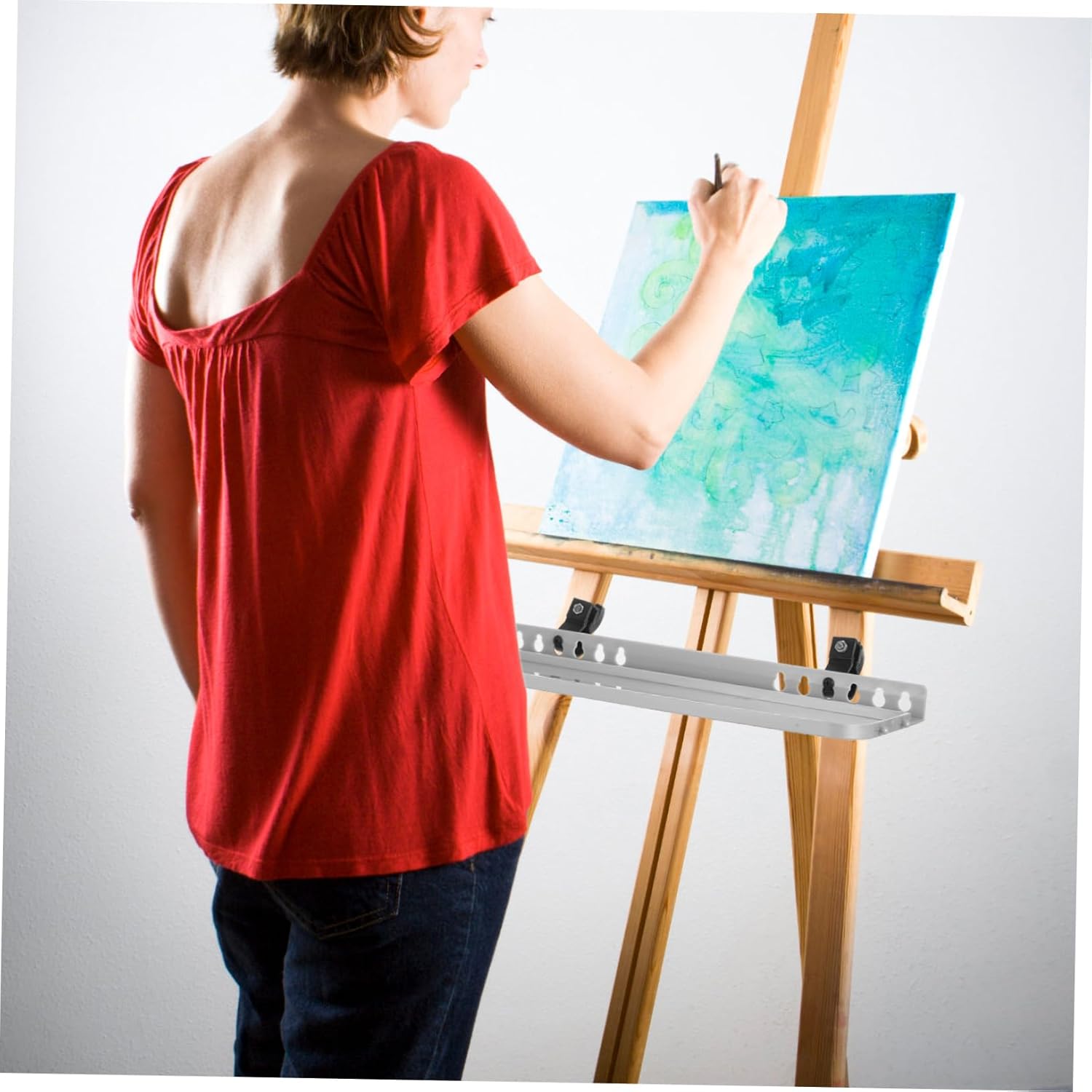 Housoutil 1set Lightweight Detachable Easel Paint Tray Storage for Artists