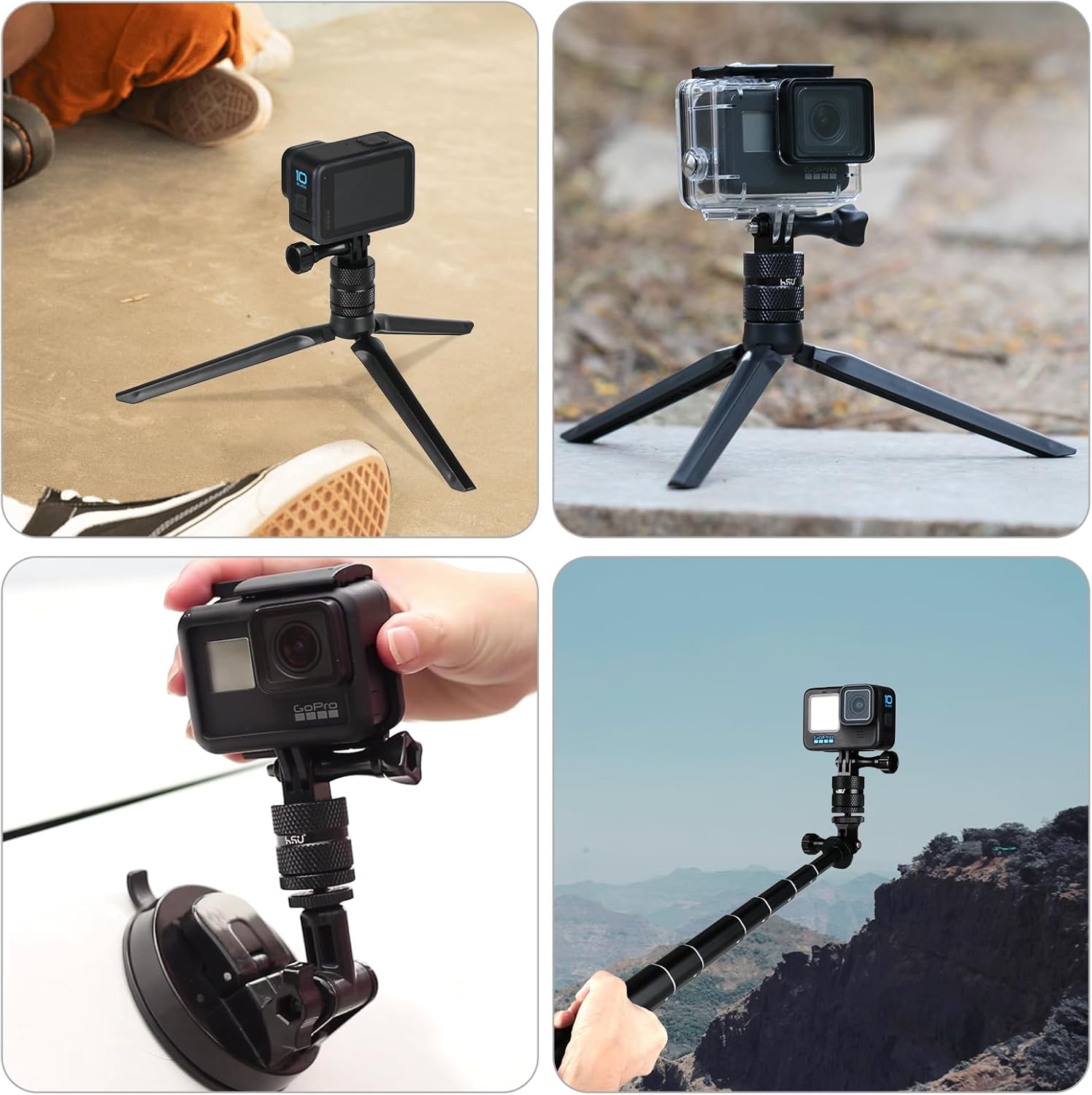 HSU Aluminum 14 Inch Camera Mount Adapter with 360 Degree Rotation