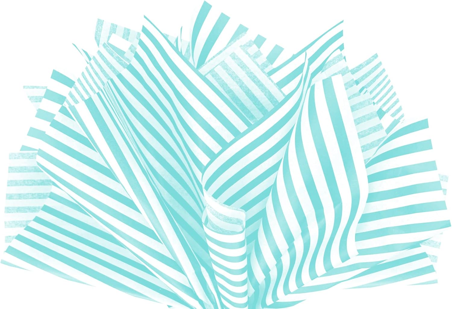Azure Pin Stripe Print Gift Wrap Tissue Paper 15x20in 100 Sheets