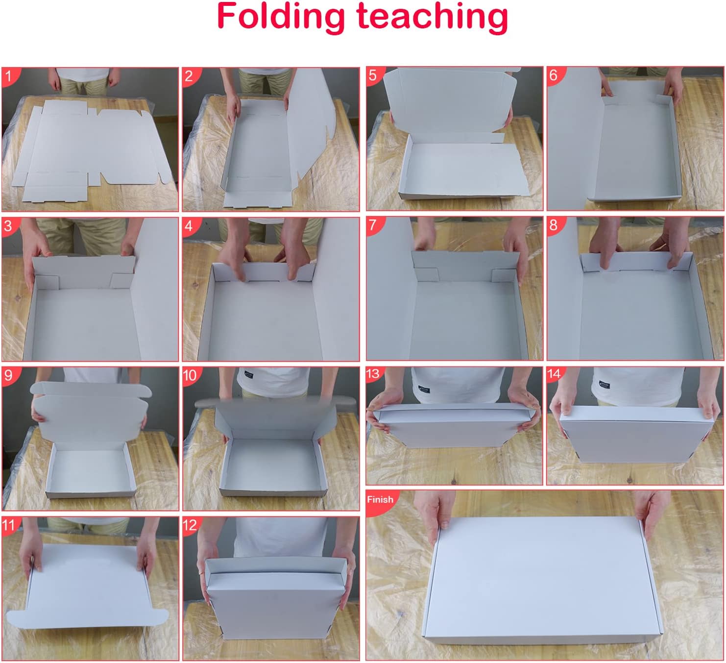 Pink Corrugated Cardboard Shipping Box with Lids