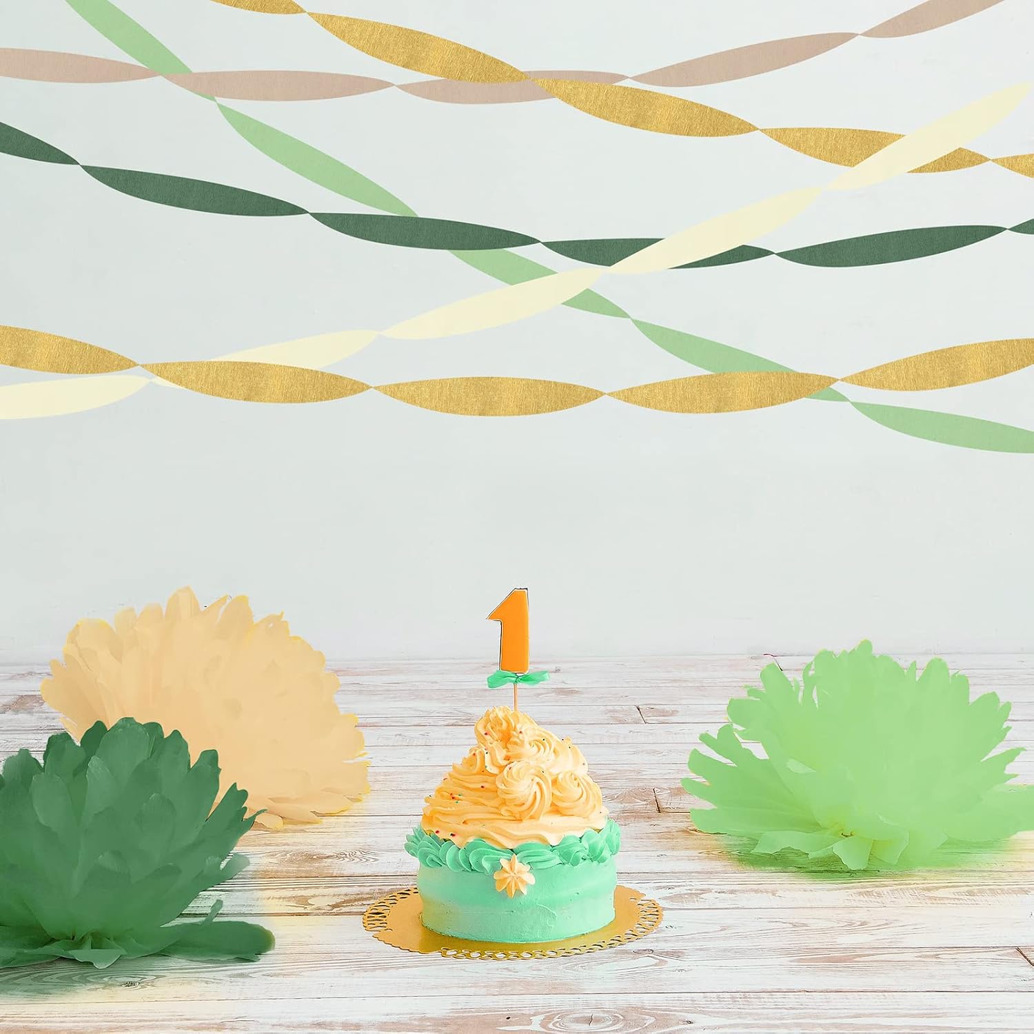 Kisston 10 Rolls Crepe Paper Streamers for Decorations